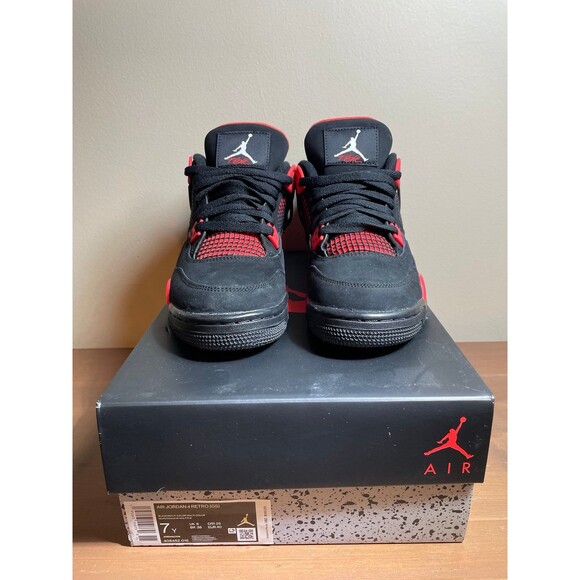 Jordan Air Jordan 4 Retro Red Thunder Black/Red Men’s Mid Top Basketball main image 9
